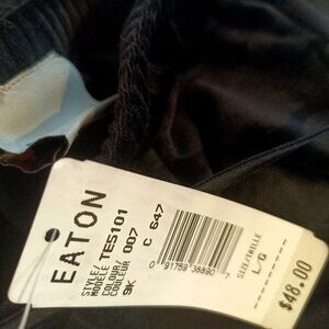 Eaton Casual Connection Black Polyester / Spandex pants Elastic stretchy band L